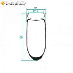 700C 60x25mm Clincher Alloy Brake Surface Carbon Road Bike Rim 700C 60x25mm Clincher Alloy Brake Surface Carbon Road Bike Rim